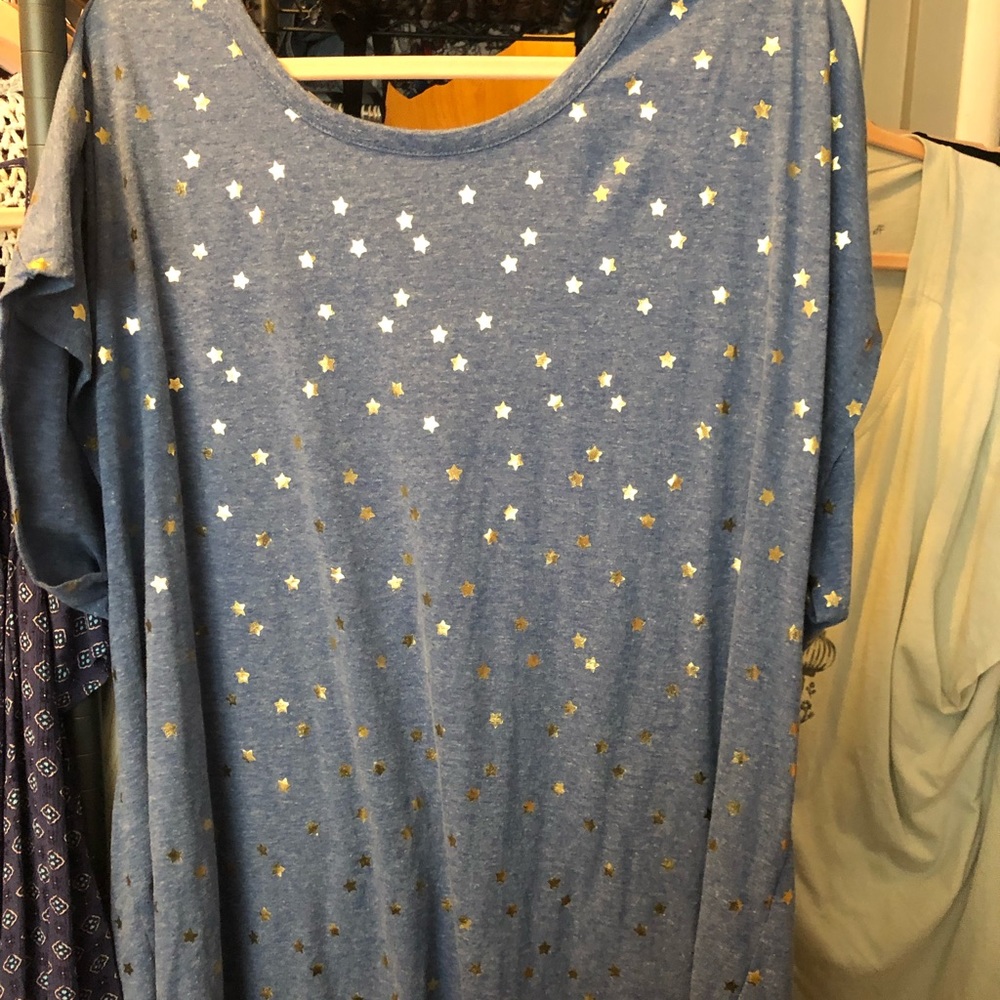 Lane Bryant foil star top